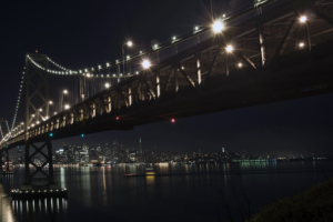 The bay bridge by night81020869 300x200 - The bay bridge by night - Train, Night, bridge